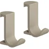 Image de hansgrohe WallStoris Planet Edition 28915210 Lot de 2 crochets porte-serviettes sans perçage Large Accessoires de salle de bain Sable