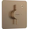 Image de hansgrohe DuoTurn Q - Mitigeur de douche encastré, Robinet douche 1 sortie, Mitigeur monocommande pour iBox universal 2, Bronze brossé, 75614140