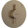 Image de hansgrohe DuoTurn S - Mitigeur de douche encastré, Robinet douche rond 2 sorties, Mitigeur monocommande pour iBox universal 2, Bronze brossé, 75418140