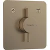 Image de hansgrohe DuoTurn Q - Mitigeur de douche encastré, Robinet douche 2 sorties, Mitigeur monocommande pour iBox universal 2, Bronze brossé, 75414140