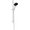 Image de hansgrohe Rainfinity - Set de douche économie d'eau (EcoSmart), Ensemble de douche avec douchette, barre 65cm, flexible textile160cm et support, Pommeau de douche avec 3 jets 8,5 l/min, Blanc mat