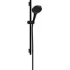 Image de hansgrohe Rainfinity - Set de douche économie d'eau (EcoSmart), Ensemble de douche avec douchette, barre 65cm, flexible textile160cm et support, Pommeau de douche avec 3 jets 8,5 l/min, Noir mat