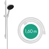 Image de hansgrohe Rainfinity - Set de douche, Ensemble de douche avec douchette, barre de douche 65cm, flexible de douche textile Designflex 160cm et support, Pommeau de douche avec 3 types de jet, Blanc mat