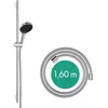 Image de hansgrohe Rainfinity - Set de douche, Ensemble de douche avec douchette, barre de douche 90cm, flexible de douche textile Designflex 160cm et support, Pommeau de douche avec 3 types de jet, Chromé