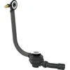 Image de hansgrohe Tubset 58152180 Kit de vidange et de trop-plein universel pour baignoires avec bouchon anti-odeurs, convient pour baignoires avec un diamètre d'écoulement de 52 mm
