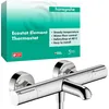 Image de hansgrohe Ecostat Element - Mitigeur baignoire thermostatique, Robinet de baignoire apparent avec arrêt de sécurité (SafetyStop) à 40°C, Thermostat 2 sorties, Chromé, 13347000