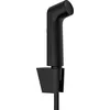 Image de hansgrohe Douchette bidette S avec 1 type de jet (EcoSmart), incl. support et tuyau de douche 1,25 m, sans clapet anti-retour, Noir mat, 29238670
