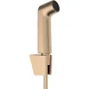 Image de hansgrohe Douchette bidette S avec 1 type de jet économie d'eau (EcoSmart), incl. support et tuyau de douche 1,25 m, sans clapet anti-retour, Bronze brossé, 29238140