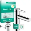 Image de hansgrohe Zesis S 74720000 Mitigeur de lavabo avec tirette, économe en énergie (CoolStart), robinet de salle de bain avec hauteur d'écoulement 104 mm, mitigeur économiseur d'eau (EcoSmart+), chromé,