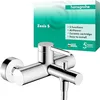 Image de hansgrohe Zesis S 74420000 Robinet de baignoire en saillie pour 2 consommateurs, mitigeur de baignoire avec bec longueur 17,5 cm, mitigeur monocommande chromé