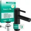 Image de hansgrohe Zesis S 74720670 Mitigeur de lavabo avec vidage à tirette, économe en énergie (CoolStart), robinet de salle de bain avec hauteur d'écoulement 104 mm, mitigeur économiseur d'eau (EcoSmart+