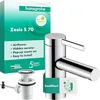 Image de hansgrohe Zesis S 74710000 Robinet de lavabo avec tirette, économe en énergie (CoolStart), robinet de salle de bain avec hauteur de bec 74 mm, mitigeur à économie d'eau (EcoSmart+), chromé,