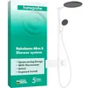 Image de hansgrohe Raindance Alive S 24582700 Système de douche avec thermostat, douche à effet pluie (300 mm) avec robinet, douchette (3 types de jet dont PowderRain), tuyau, barre de douche et pommeau de