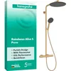 Image de hansgrohe Raindance Alive S Puro 24592140 Système de douche avec thermostat, douche à effet pluie (300 mm), robinet, douchette (3 types de jets), tuyau, barre de douche et pommeau de douche rond