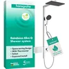 Image de hansgrohe Raindance Alive Q Système de douche à économie d'eau (EcoSmart) avec thermostat, douche effet pluie (340 x 210 mm) avec robinet, douchette, tuyau, barre de douche et pommeau de douche