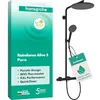 Image de hansgrohe Raindance Alive S Puro 24593670 Système de douche à économie d'eau (EcoSmart) avec thermostat, douche effet pluie (300 mm) avec robinet, douchette, tuyau, barre de douche et pommeau de