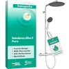 Image de hansgrohe Raindance Alive S Puro - Colonne de douche max. 8 l/min (EcoSmart) avec mitigeur thermostatique, douche pluie, douchette, support, tuyau douche, barre et tête de douche, Chromé, 24593000