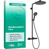 Image de hansgrohe Raindance Alive S Puro 24592670 Système de douche avec thermostat, douche à effet pluie (300 mm) avec robinet, douchette (3 types de jet), tuyau, barre de douche et pommeau de douche rond