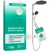 Image de hansgrohe Raindance Alive S 24596000 Système de douche à économie d'eau (EcoSmart) avec thermostat, douche à effet pluie (300 mm) avec robinet, douchette, tuyau, barre de douche et pommeau de douche