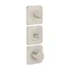 Image de AXOR Citterio C Mitigeur thermostatique de douche encastré Cubic cut, 49711800, Cubic cut