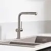 Image de hansgrohe LivaFine Mitigeur de cuisine pivotant avec douchette extractible, 72863800,