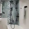 Image de hansgrohe Activera S Colonne de douche en applique avec bec déverseur, Mitigeur thermostatique, 28871670,