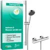 Image de hansgrohe Activera Select S 28876000 Set de douche avec thermostat, pommeau de douche à économie d'eau (EcoSmart), barre de douche 65 cm, flexible de douche 1,60 m et support de pommeau de douche