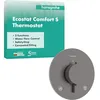 Image de hansgrohe Ecostat Comfort S 33715340 Thermostat de douche encastré avec verrouillage de sécurité (SafetyStop) à 40 °C, pour 2 consommateurs, chrome brossé noir