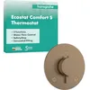 Image de hansgrohe Ecostat Comfort S 33715140 Thermostat de douche encastré avec verrouillage de sécurité (SafetyStop) à 40 °C, thermostat de douche, mitigeur pour 2 consommateurs, bronze brossé