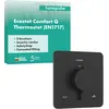 Image de hansgrohe Ecostat Comfort Q 33717670 Thermostat encastré pour 2 Fonctions avec Combinaison de sécurité intégrée Selon EN1717 Noir Mat