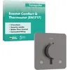 Image de hansgrohe Ecostat Comfort Q 33717340 Thermostat de Douche encastré avec Combinaison de sécurité et Verrouillage de sécurité (SafetyStop) à 40 °C, pour 2 consommateurs, Noir brossé