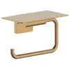 Image de hansgrohe AddStoris S 41789140 Porte-Papier Toilette avec étagère, Support de Papier Toilette pour Montage Mural, Fixation cachée, Accessoire de Salle de Bain, Bronze brossé
