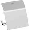Image de hansgrohe AddStoris S 41783000 Porte-Papier Toilette avec Couvercle, Support de Papier Toilette Mural, Fixation cachée, Accessoire de Salle de Bain, chromé