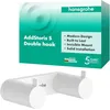 Image de hansgrohe AddStoris S 41785700 Double Crochet Porte-Serviettes, Crochet de Peignoir, Fixation cachée, Accessoire de Salle de Bain, Blanc Mat
