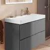 Image de hansgrohe LivaFine Lavabo mural, avec 1 trou de robinetterie l: 100 P: 48 cm, 61192450,