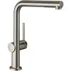 Image de hansgrohe Talis M54 Mitigeur de cuisine pivotant avec EcoSmart, avec douchette extractible, 72845800,
