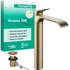 Image de hansgrohe Vivenis 75040140 Mitigeur de lavabo avec tirette de vidage, robinet de salle de bain avec bec Hauteur 250 mm, Mitigeur lavabo économe en eau (EcoSmart), bronze brossé