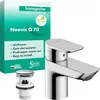 Image de hansgrohe Neovis Q 71346000 Mitigeur de lavabo avec bonde push-open, robinet de salle de bain avec bec hauteur 63 mm, mitigeur lavabo économe en eau (EcoSmart), chrome, 71346000