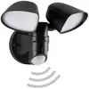 Image de Telefunken 304605TF 304605TF Applique LED extérieure avec détecteur de mouvement CEE: F (A - G) LED LED 20 W noir
