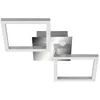 Image de TELEFUNKEN - 318508TF Plafonnier LED avec détecteur de mouvement, plafonnier avec fonction lumière permanente, couleur blanc chaud, 12 W, 1200 lumens, chrome/aluminium, 470 x 226 x 74 mm (L x l x h)