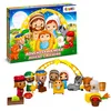 Image de CRAZE Calendrier de l'Avent Enfant Crèche de Noël, Décoration Noël et Jouet pour enfant, Crèche complète en 24 jours