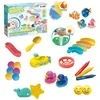 Image de INKEE TOYS Calendrier de l'Avent pour enfants - Calendrier de Noël avec boule de bain - Cosmétiques de bain - Jouet créatif - Calendrier pour enfants