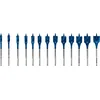 Image de Bosch 13x Coffret de mèches plates EXPERT Self Cut Speed (pour Bois résineux, Panneau aggloméré, Ø 10-32 mm, Professional Accessoire Perceuses)