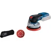 Image de Bosch ponceuse excentrique sans-fil GEX 18V-125 + Bosch 25x Abrasifs réticulés EXPERT M480 (pour Cloison sèche, Bois dur, Ø 225 mm, Grain 120, Professional Accessoire Ponceuse pour cloison sèche)