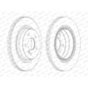 Image de FERODO BRAKE DISC, DDF1700C, REAR, FOR MERCEDES-BENZ C-CLASS 2007-2015, OE-MATCHING QUALITY, SMOOTH & QUIET PERFORMANCE
