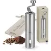 Image de BEEM GRIND-2-GO Moulin à café manuel, 40 g, broyeur conique, réglage du degré de mouture en continu, sac en coton, moulin à café manuel, en acier inoxydable, café