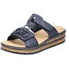 Image de Rieker Sandales pour femme 62936, bleu, 37 EU