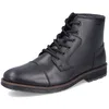 Image de Rieker F4546-00 Bottes à Lacets en Cuir Lisse pour Homme Noir, Noir, 43 EU