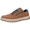 Image de Rieker 37029-24 Chaussures Basses à Lacets synthétiques pour Homme Marron, Marron, 44 EU