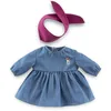 Image de Corolle - Robe en Jean Manches Longues & Foulard Petit Explorateur, Vêtement Poupon 36cm, dès 2 Ans, 9000141920